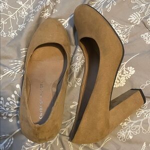 Chinese Laundry Women's Brown Suede Heels